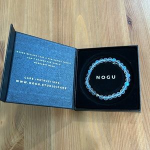 Nogu Rainbow White | Silver | Mermaid Glass Bead Bracelet